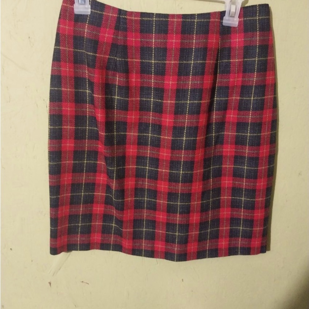 Vintage 90s plaid miniskirt